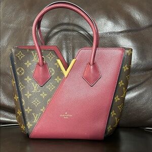 Elegant Brown & Burgundy handbag